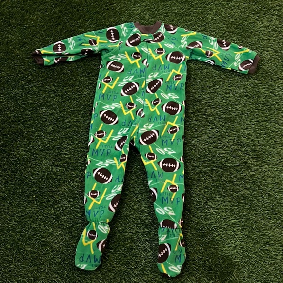 The Children’s Place Footie Pajamas - Football - Picture 1 of 4